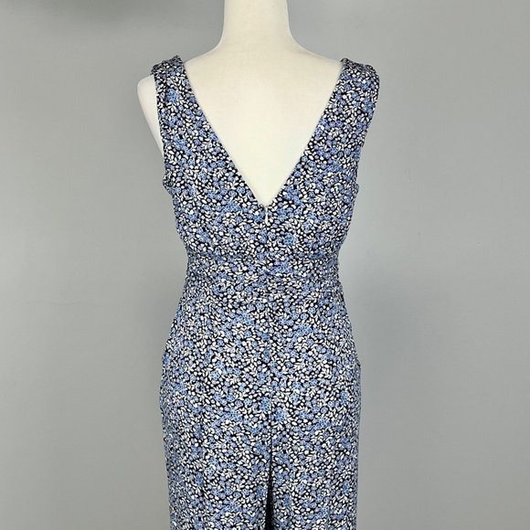 Francescas Collection Cameron Womens Blue Floral Romper Jumpsuit size Medium - Picture 8 of 15